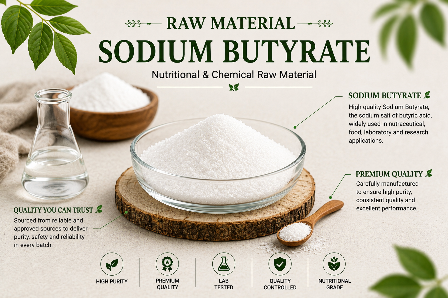 Sodium Butyrate Manufacturer & Supplier in India | MEDIOCON INC — Mediocon Inc