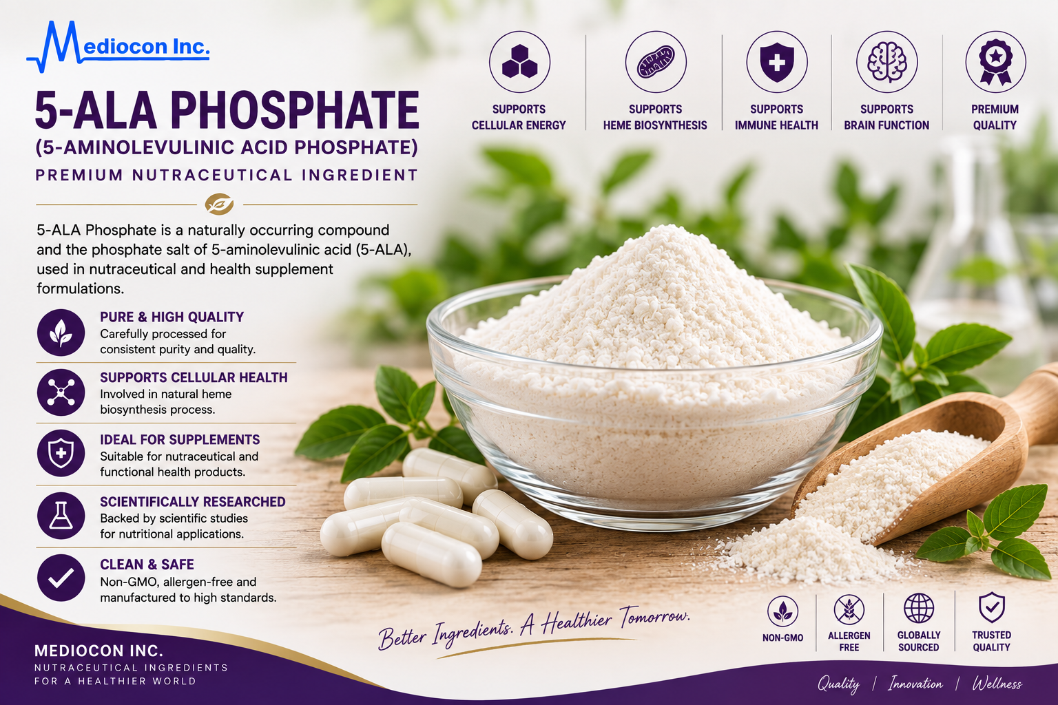 5-ALA Phosphate Manufacturer & Supplier in India | MEDIOCON INC — Mediocon Inc