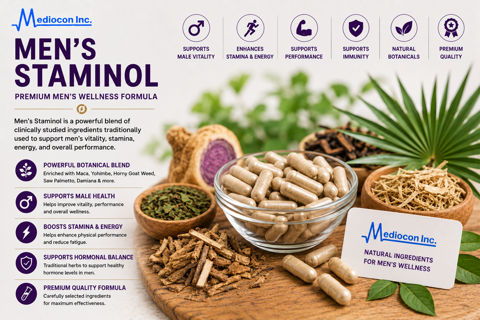 Men's Staminol Manufacturer & Supplier in India | MEDIOCON INC — Mediocon Inc
