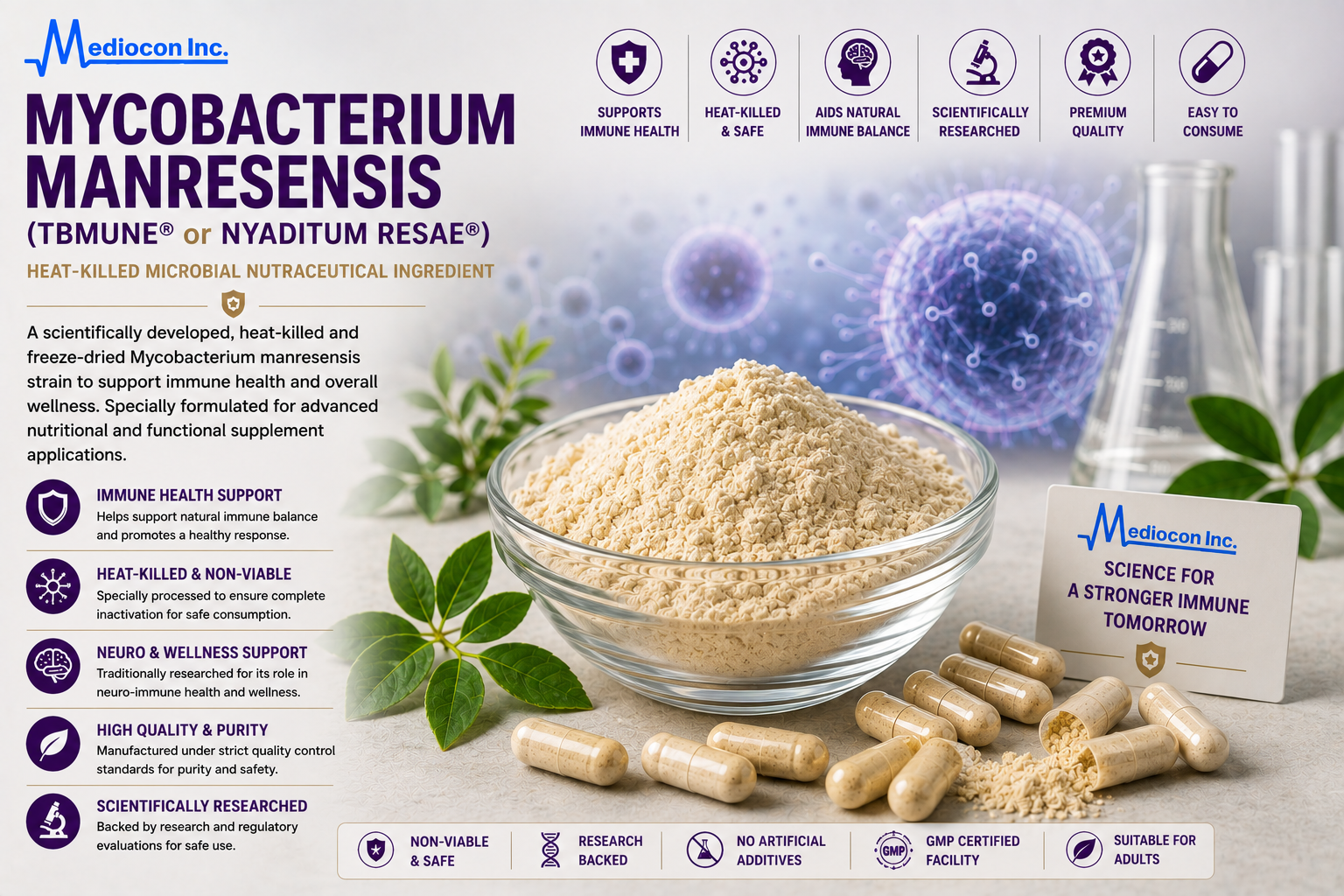 Mycobacterium Manresensis (TBMUNE / Nyaditumresae) Manufacturer & Supplier in India | MEDIOCON INC — Mediocon Inc