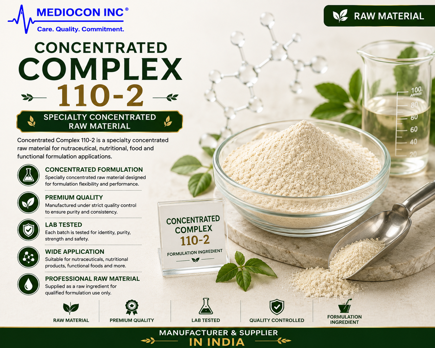 Concentrated Complex 110-2 Manufacturer & Supplier in India | MEDIOCON INC — Mediocon Inc
