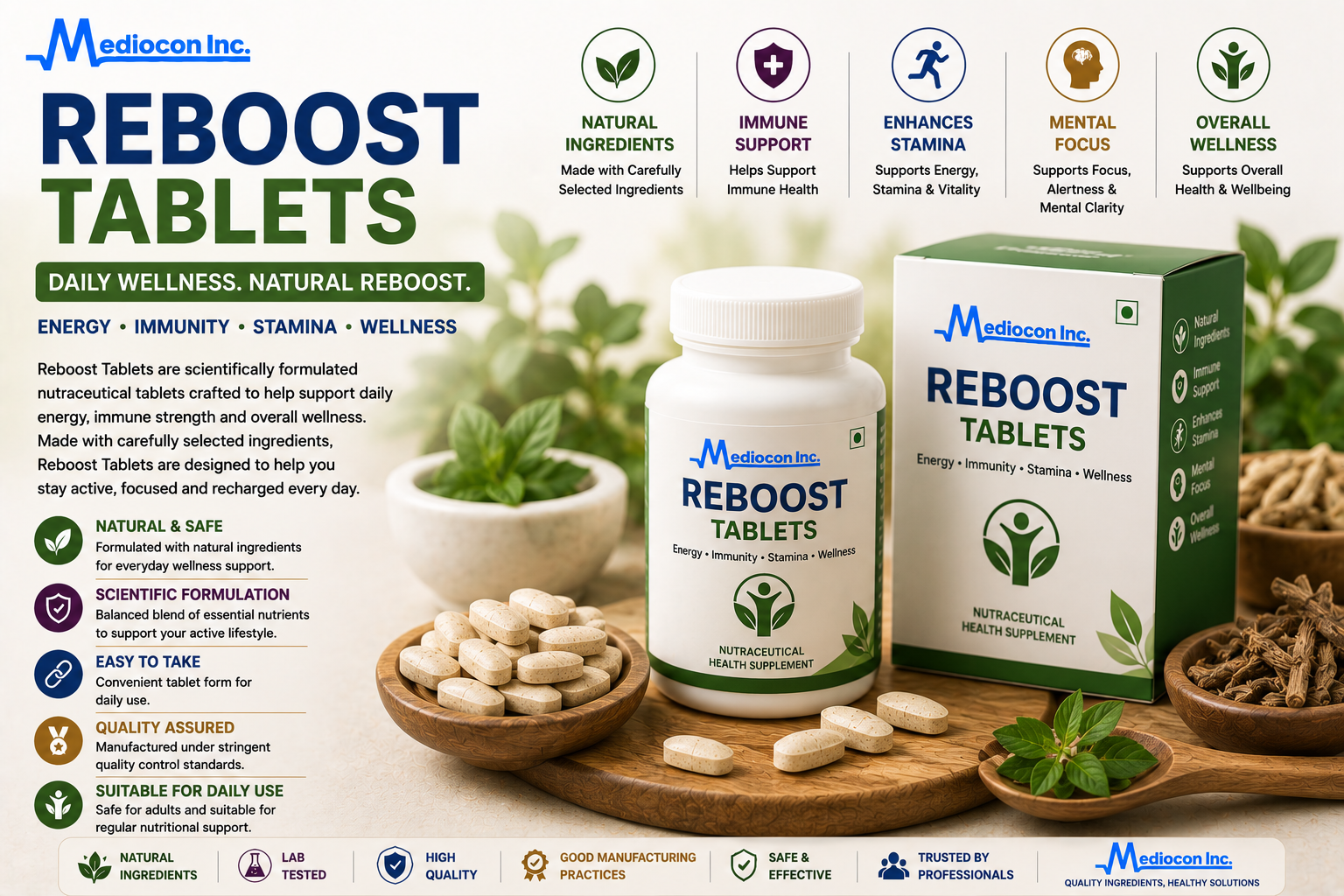 Reboost Tablets Manufacturer & Supplier in India | MEDIOCON INC — Mediocon Inc