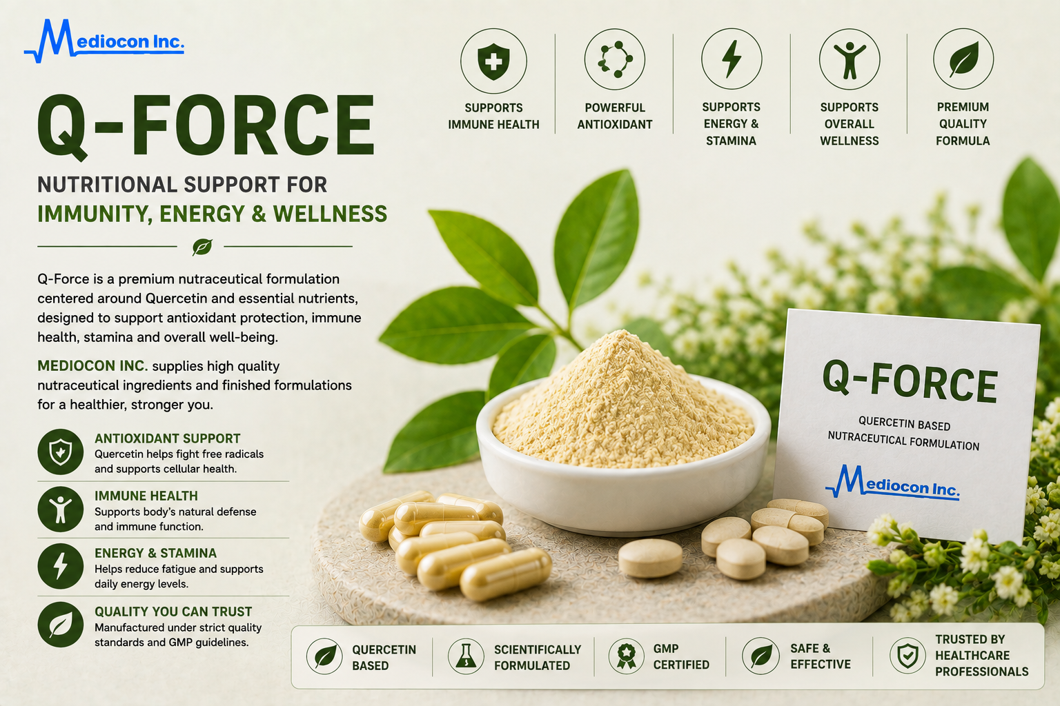 Q-Force Manufacturer and Supplier in India | MEDIOCON INC — Mediocon Inc