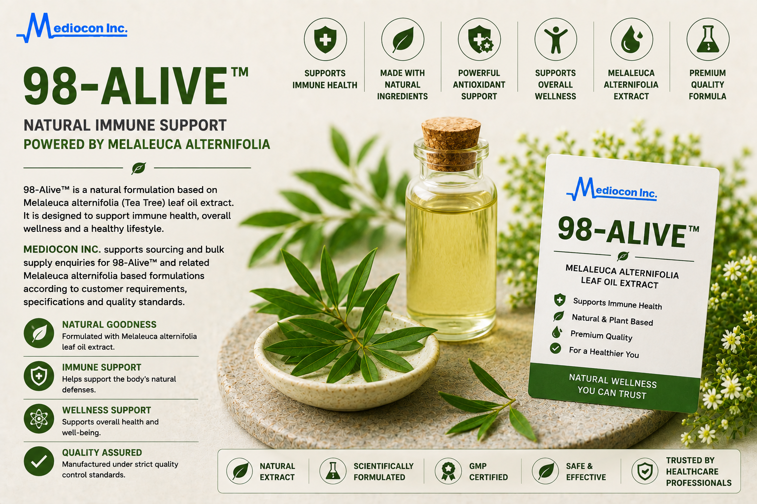 98-Alive™ Manufacturer and Supplier in India | MEDIOCON INC — Mediocon Inc