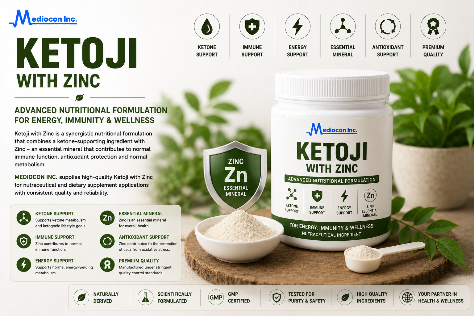 Ketoji with Zinc Manufacturer and Supplier in India | MEDIOCON INC — Mediocon Inc