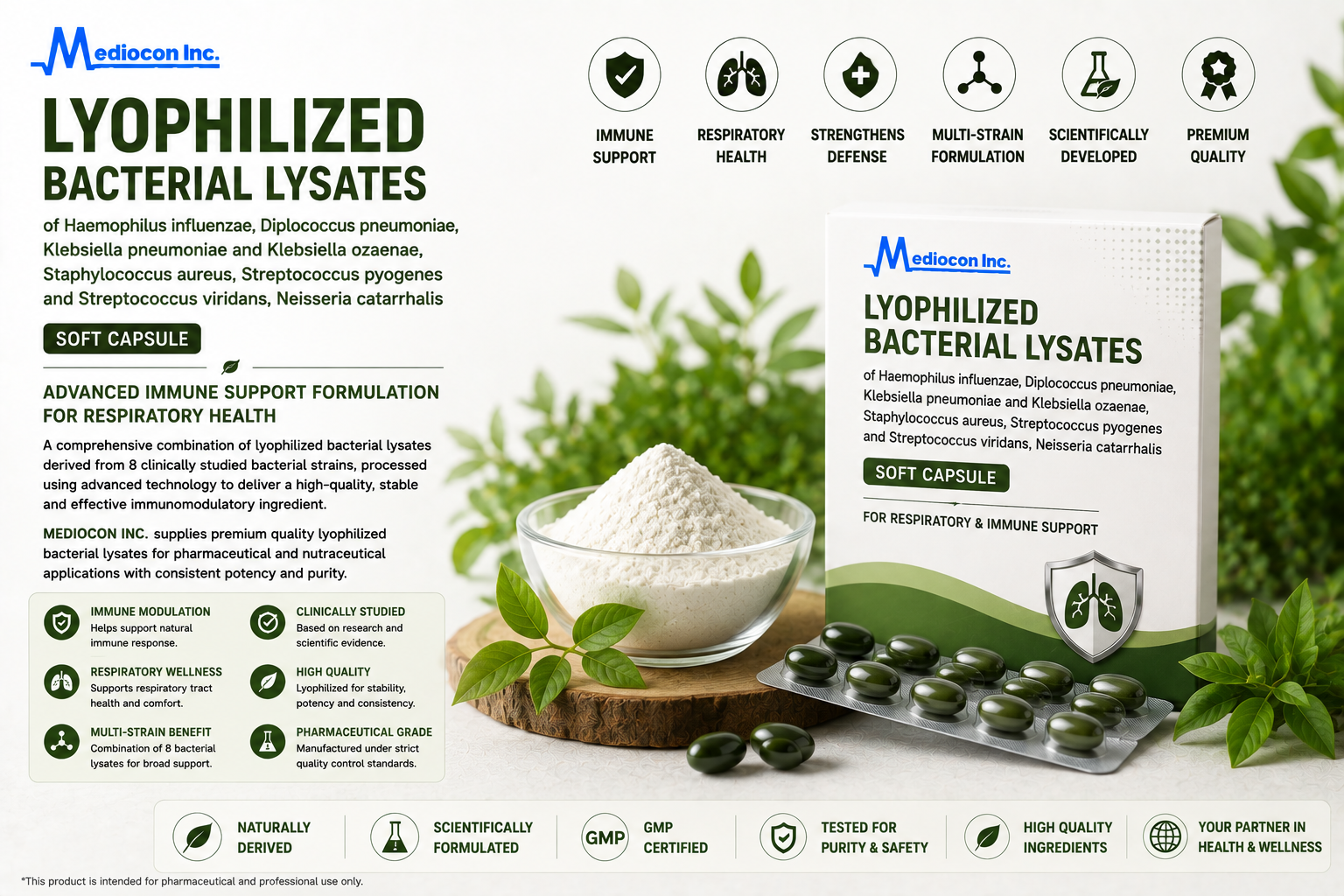 Lyophilized Bacterial Lysates Manufacturer and Supplier in India | MEDIOCON INC — Mediocon Inc