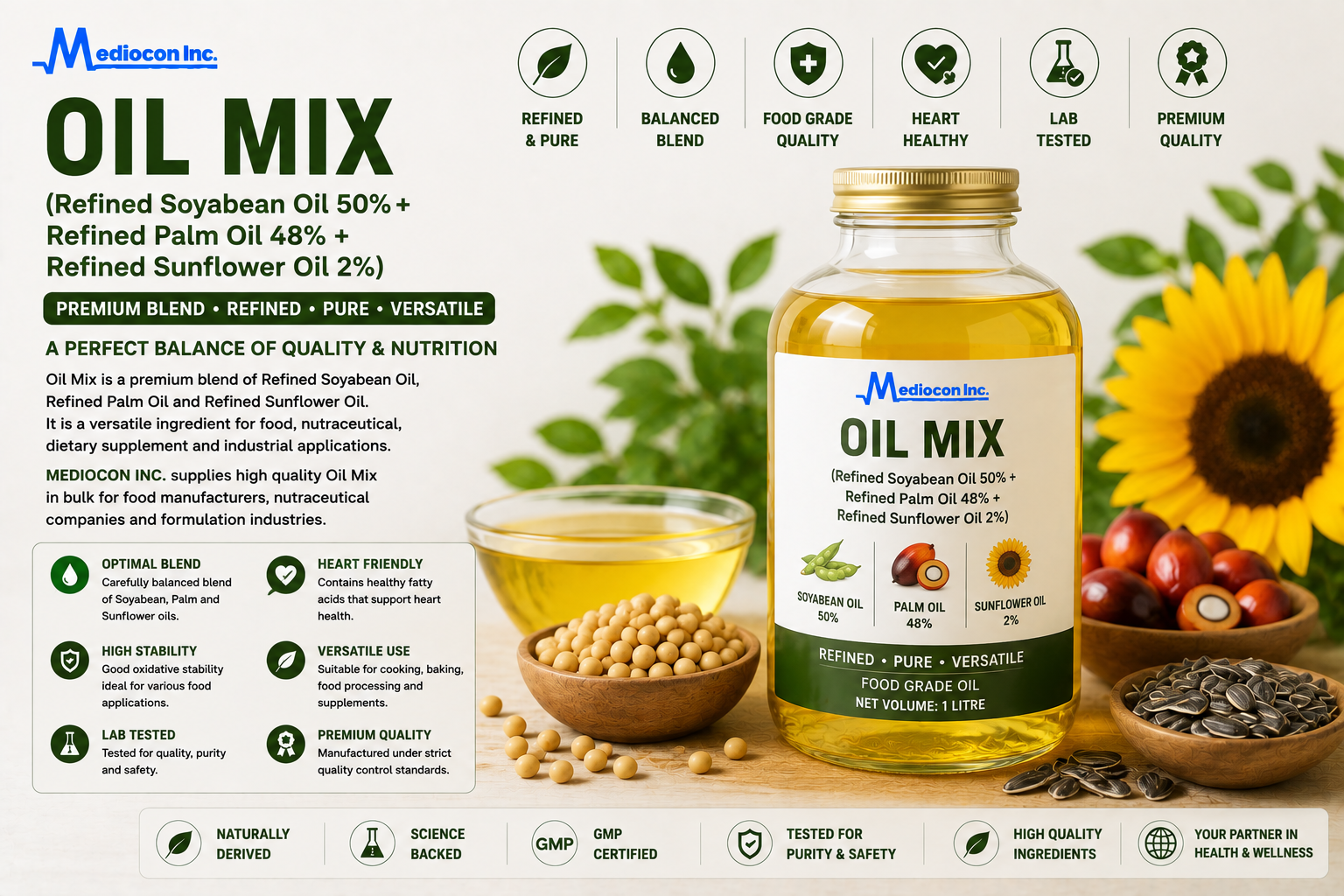 Oil Mix Manufacturer and Supplier in India | MEDIOCON INC — Mediocon Inc
