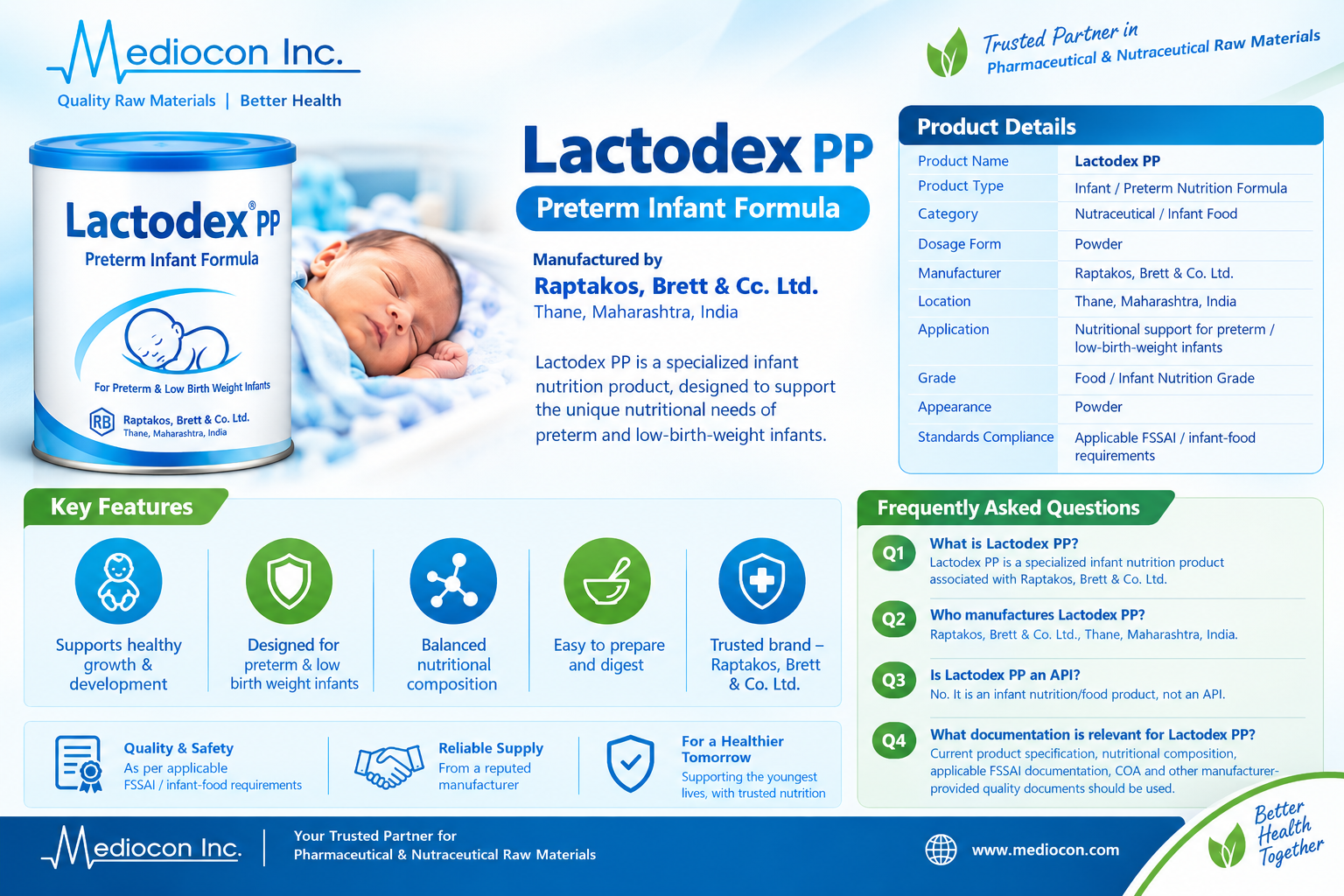 Lactodex PP –  Premium EX Manufacturer & Supplier in India | MEDIOCON INC — Mediocon Inc