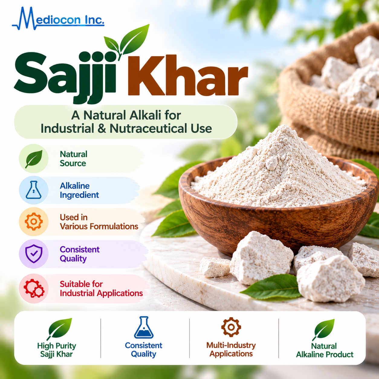Sajji Khar Manufacturer in India | Mediocon Inc. — Mediocon Inc