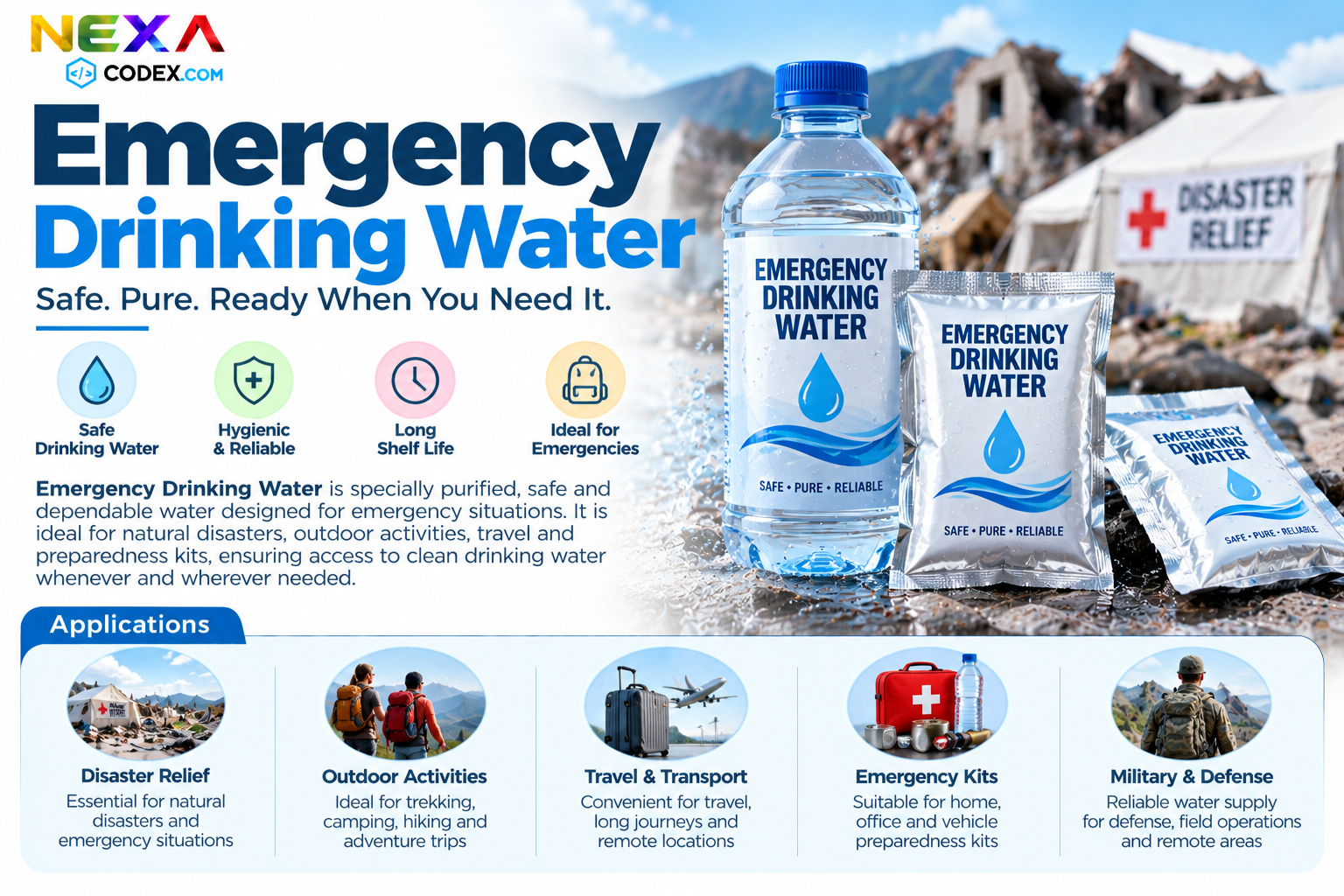 Emergency Drinking Water Manufacturer in India | Mediocon Inc. — Mediocon Inc