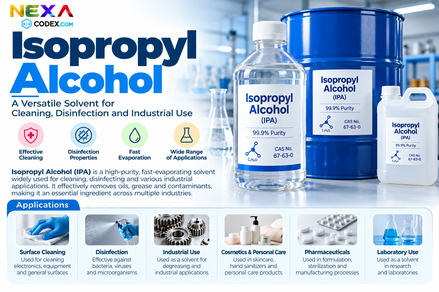 Isopropyl Alcohol Manufacturer in India | Mediocon Inc. — Mediocon Inc