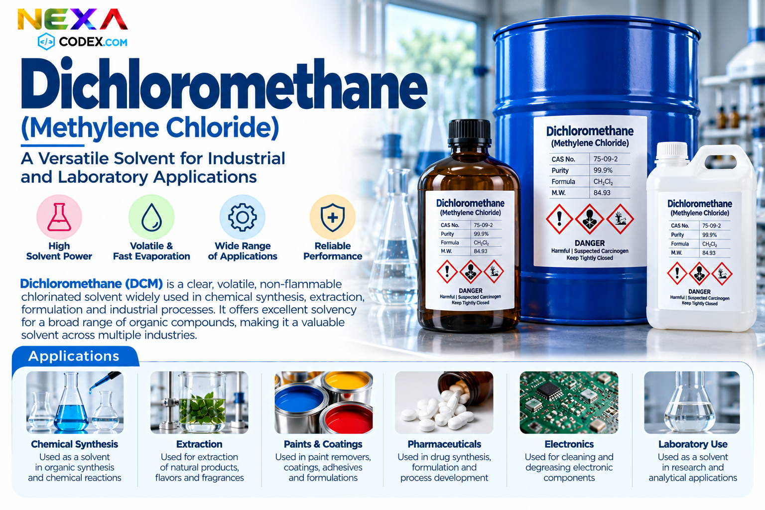 Dichloromethane Manufacturer in India | Mediocon Inc. — Mediocon Inc