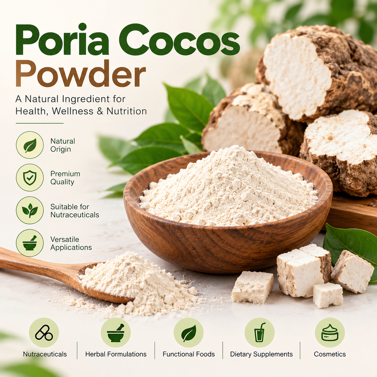 Poria Cocos Powder Manufacturer in India | Mediocon Inc. — Mediocon Inc