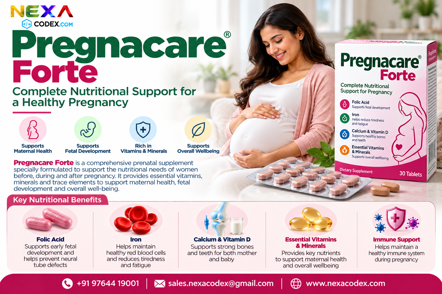 Pregnacare Forte Manufacturer in India | Mediocon Inc. — Mediocon Inc