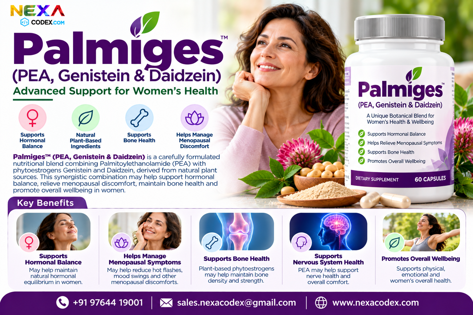 Palmiges (PEA, Genistein & Daidzein) Manufacturer in India | Mediocon Inc. — Mediocon Inc