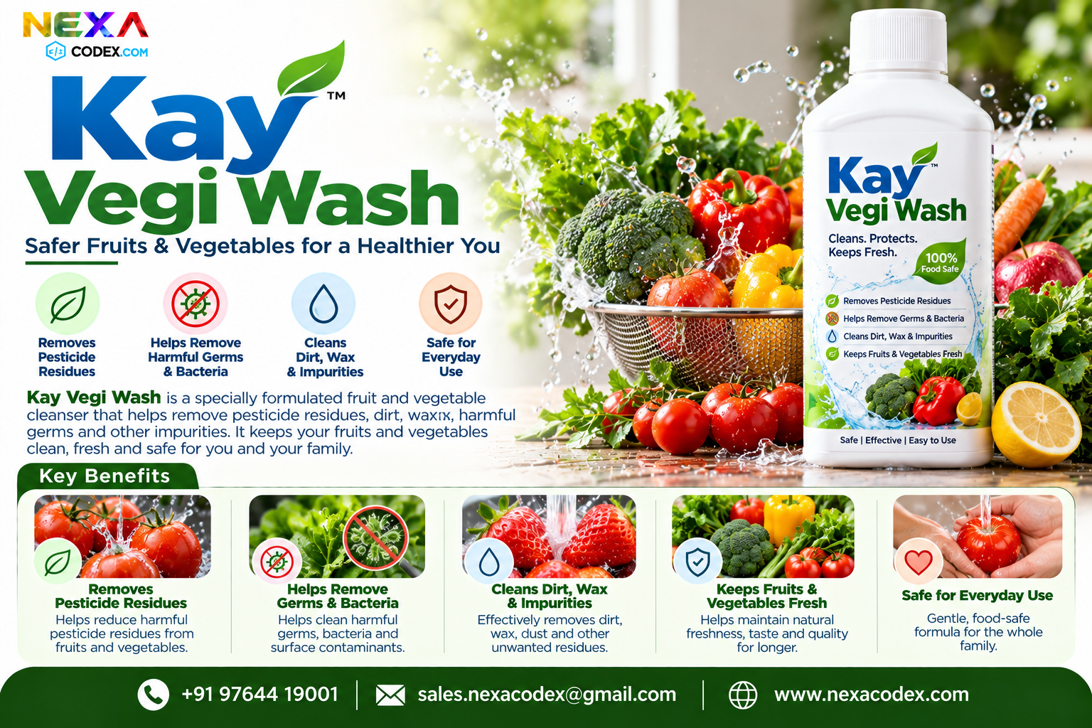 KAY Vegi Wash Manufacturer in India | Mediocon Inc. — Mediocon Inc