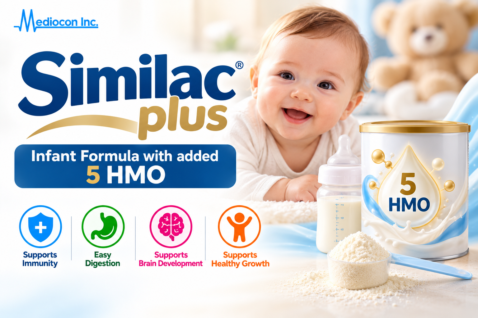 Similac Plus Infant Formula with Added HMO Manufacturer and Supplier in India | Mediocon Inc. — Mediocon Inc