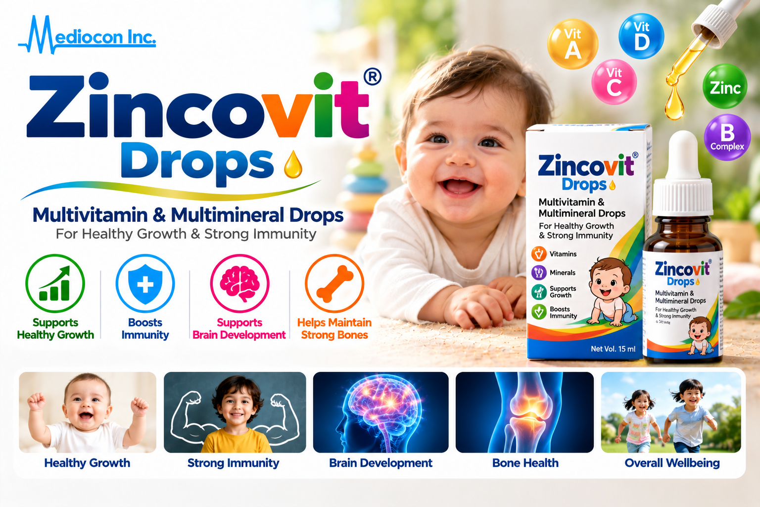 Zincovit Drops | Manufacturer | Manufacturer | Mediocon INC. — Mediocon Inc