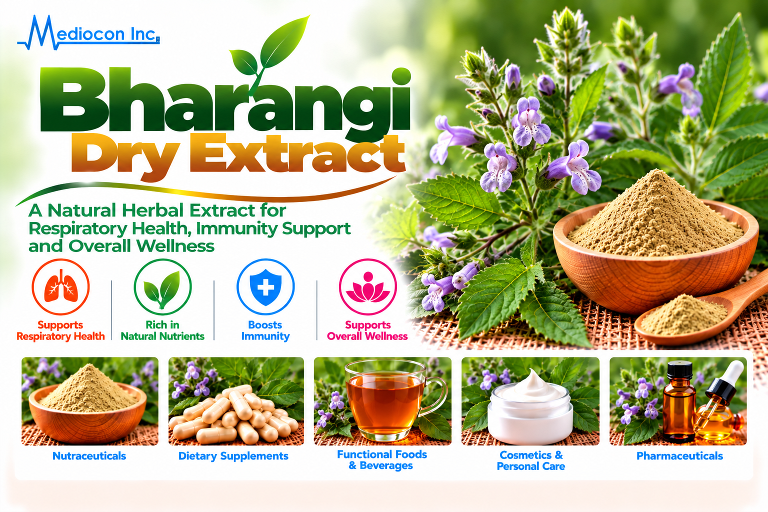 Bharangi Dry Extract Manufacturer in India | Mediocon Inc. — Mediocon Inc
