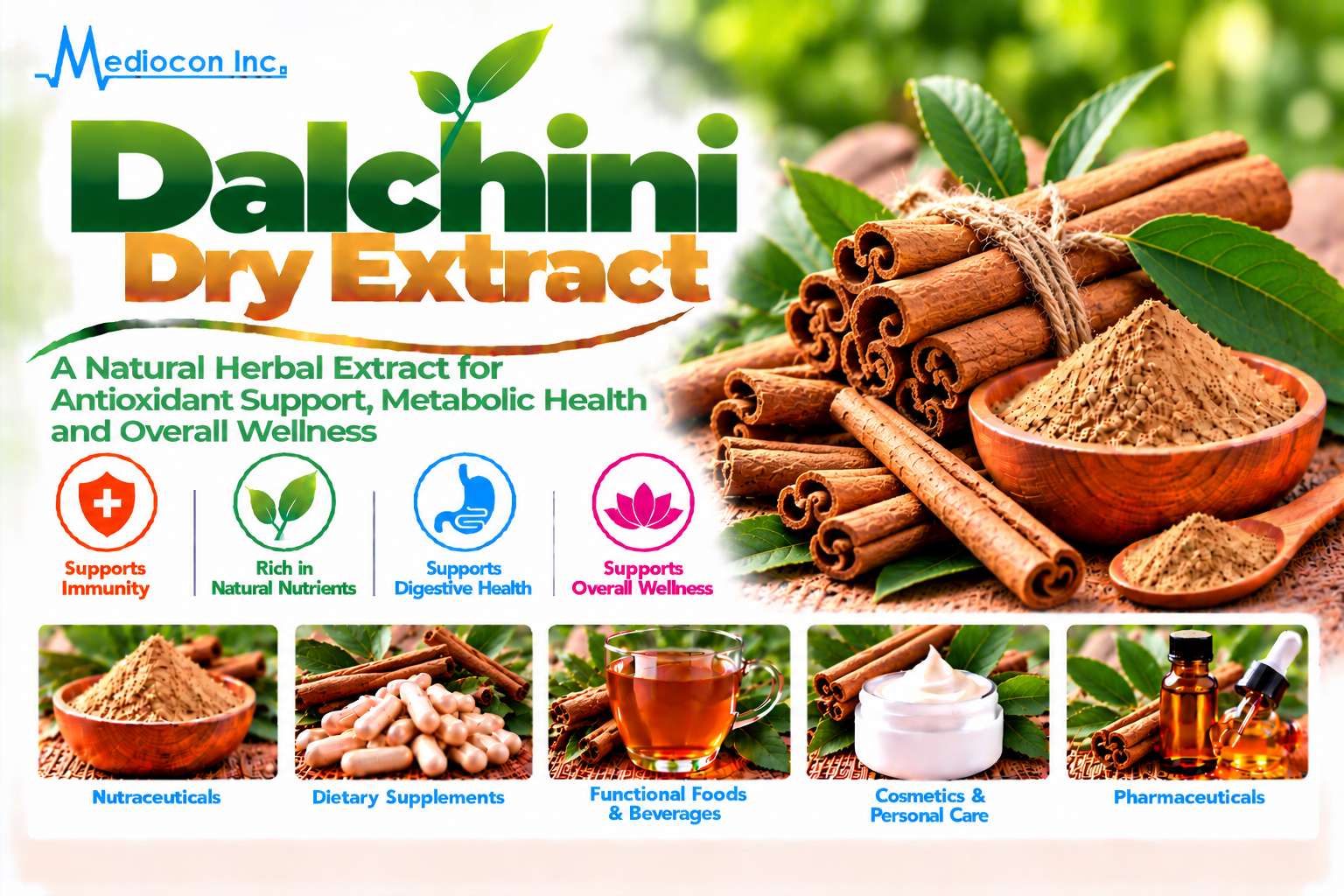 Dalchini Dry Extract Manufacturer in India | Mediocon Inc. — Mediocon Inc