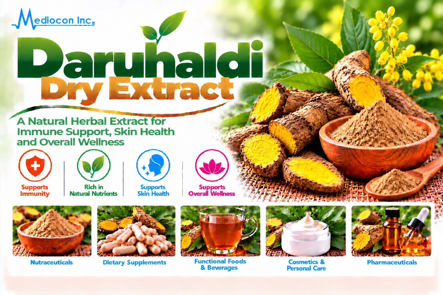 Daruhaldi Dry Extract Manufacturer in India | Mediocon Inc. — Mediocon Inc