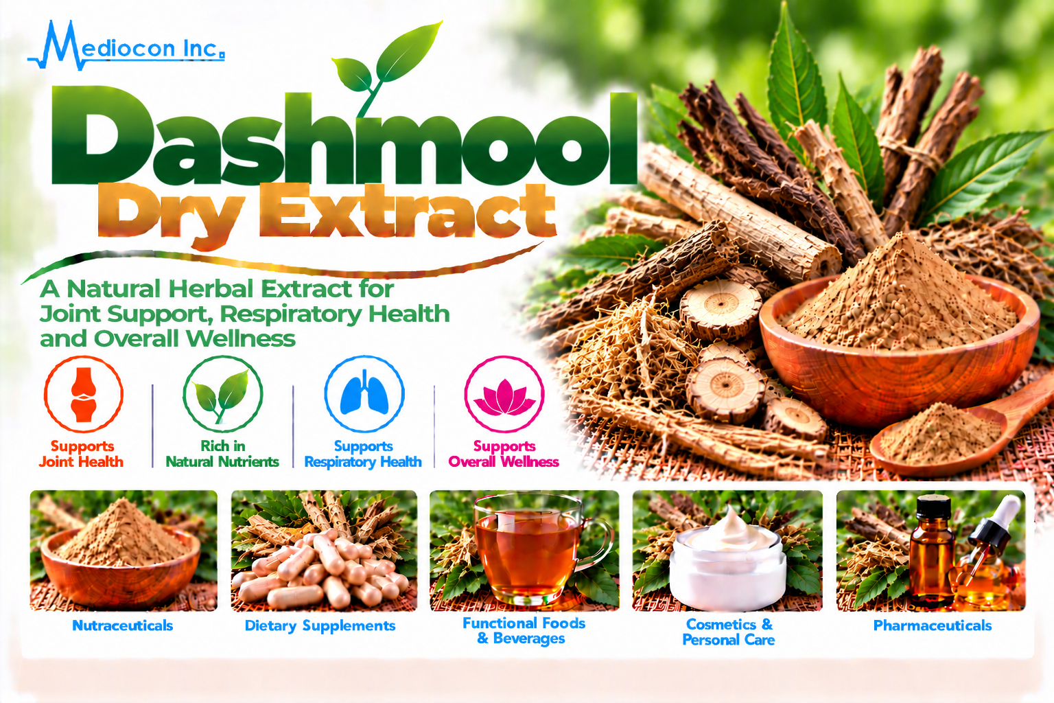 Dashmool Dry Extract Manufacturer in India | Mediocon Inc. — Mediocon Inc