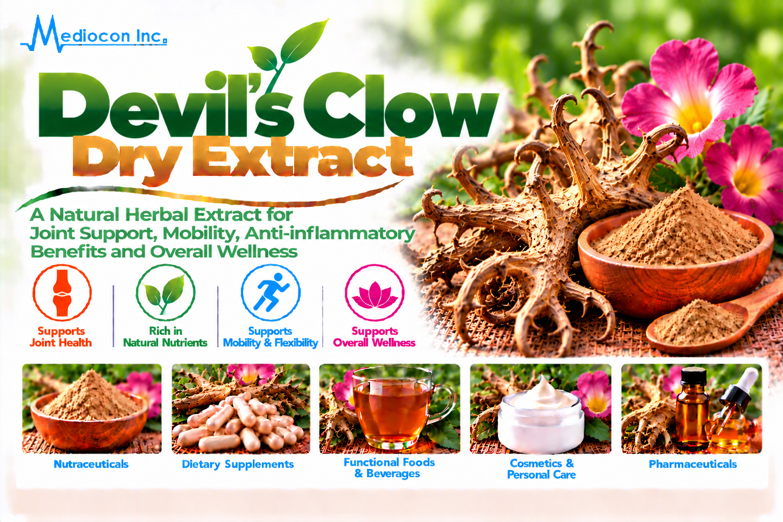 Devil’s Claw Dry Extract Manufacturer in India | Mediocon Inc. — Mediocon Inc
