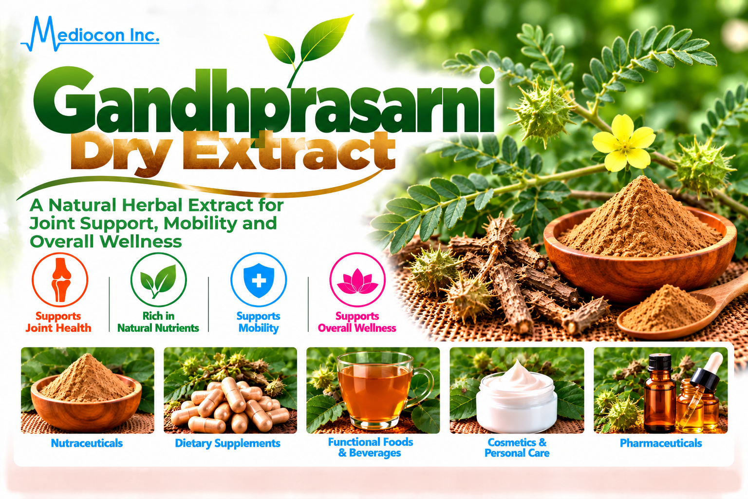 Gandhprasarni Dry Extract Manufacturer in India | Mediocon Inc. — Mediocon Inc