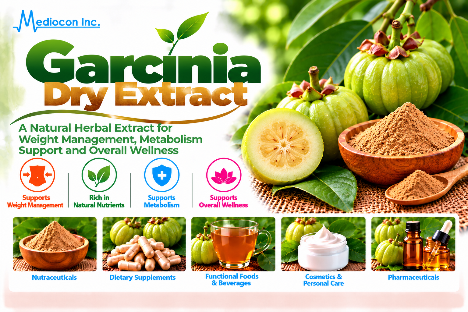 Garcinia Dry Extract Manufacturer in India | Mediocon Inc. — Mediocon Inc