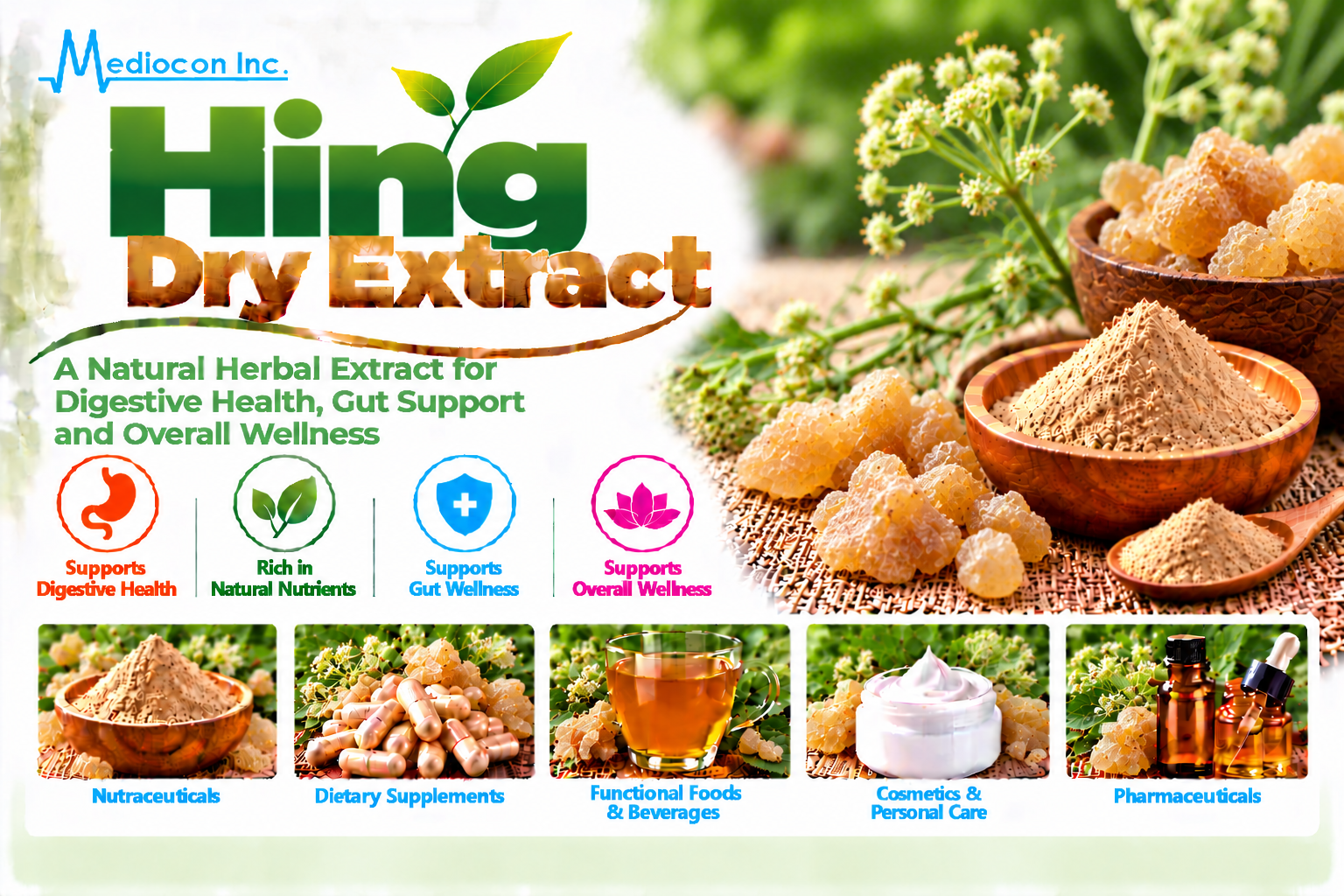 Hing Dry Extract Manufacturer in India | Mediocon Inc. — Mediocon Inc