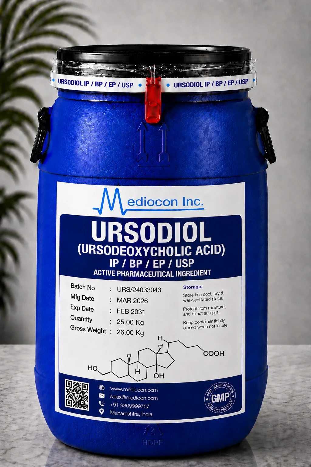Ursodiol (Ursodeoxycholic Acid) API — Mediocon Inc