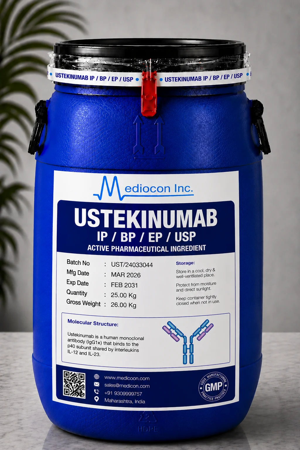 Ustekinumab API — Mediocon Inc