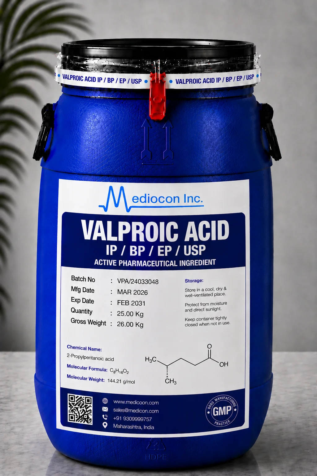 Valproic Acid API — Mediocon Inc