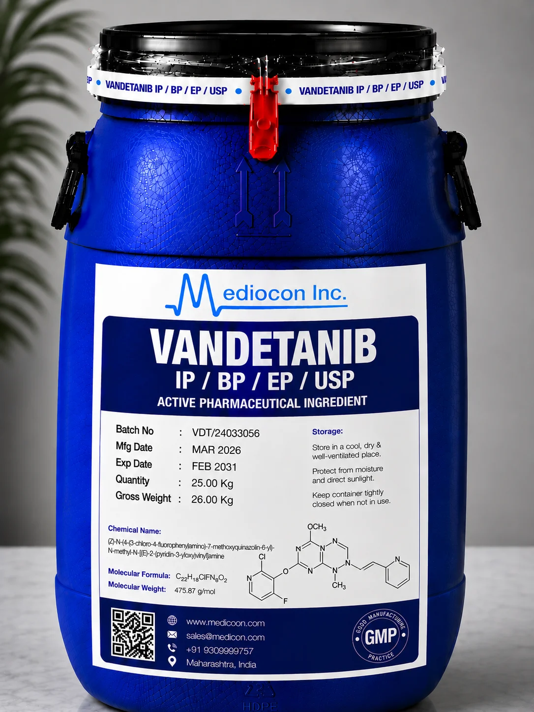 Vandetanib API — Mediocon Inc