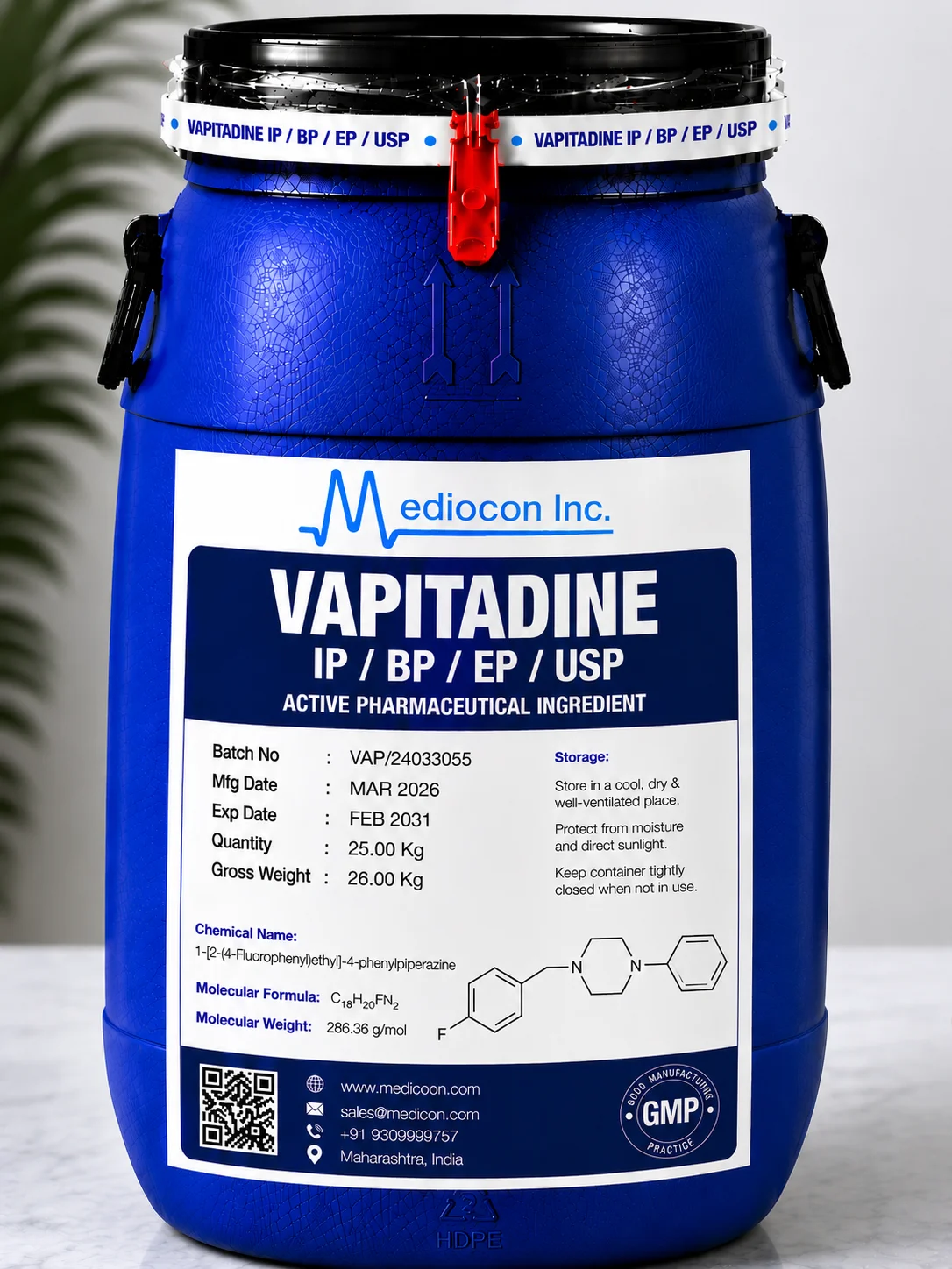 Vapitadine API — Mediocon Inc
