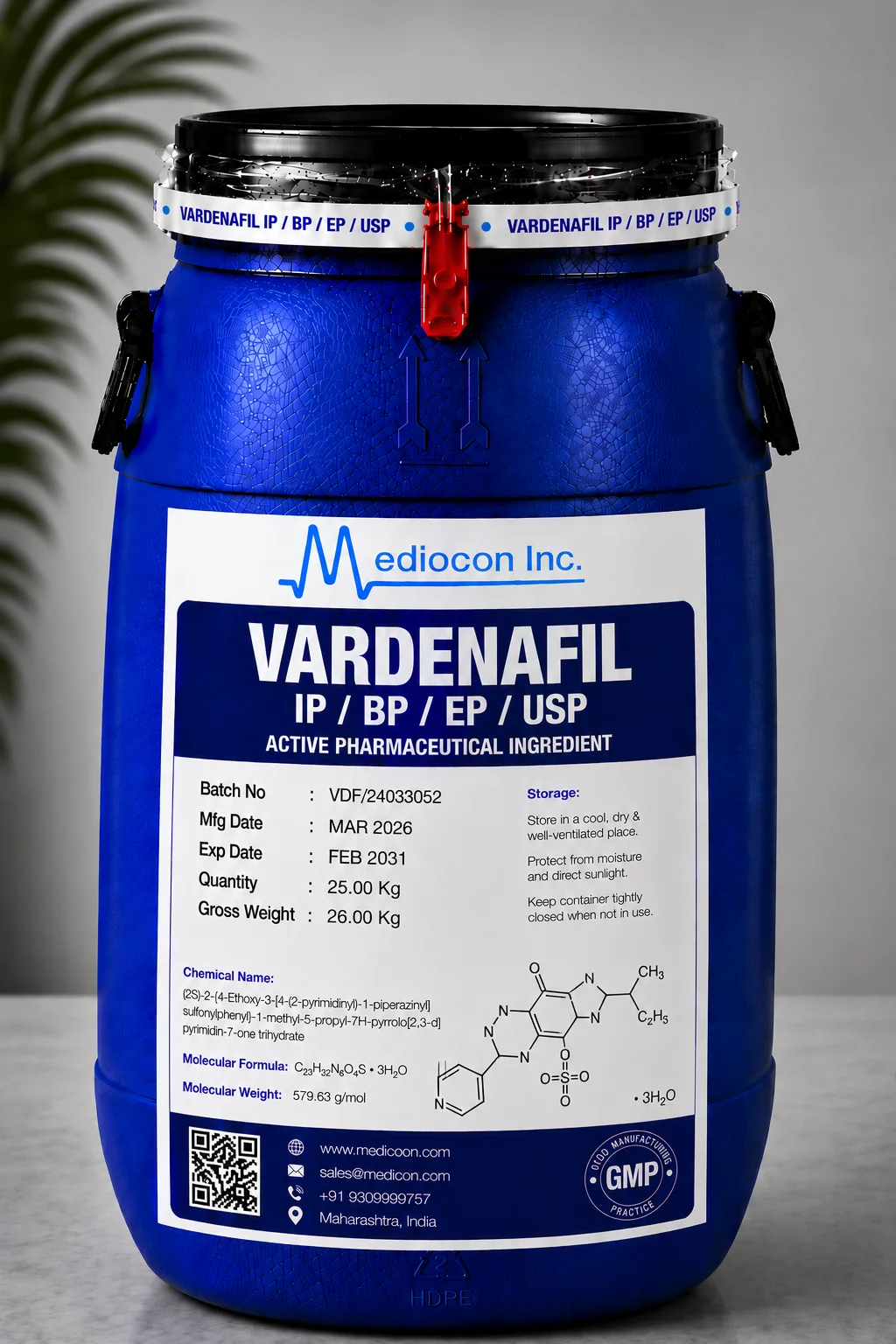 Vardenafil API — Mediocon Inc